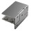 Hydraulic No-Drill Glass Hinge for Wine Showcase Bookcase Cabinet Silver 5