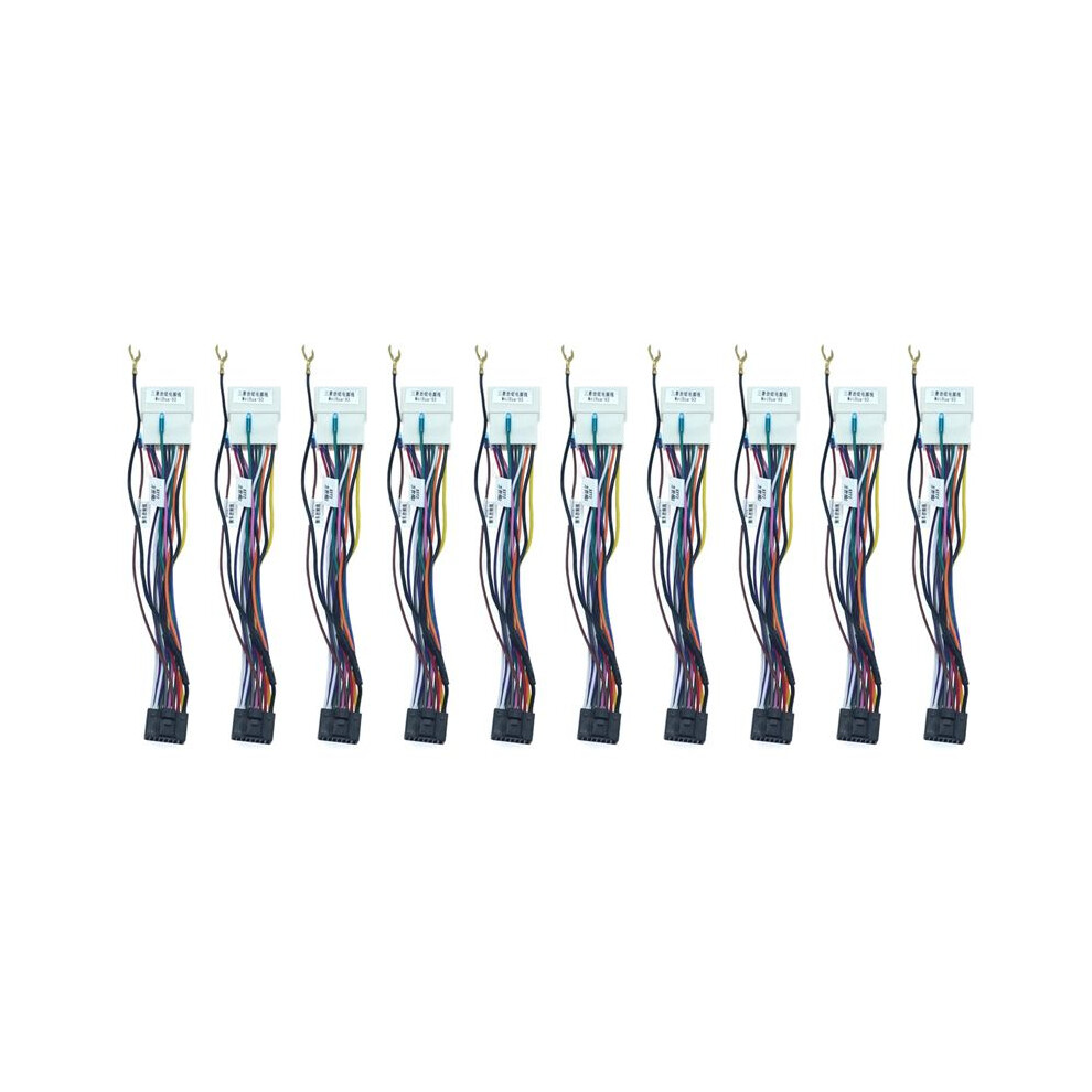 10Pc Car Stereo Radio 16Pin Adaptor Wiring Harness For Lancer-Ex Asx Power Calbe Wire Unit Harness 4714003505962