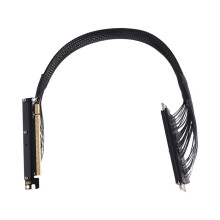 Cabo PCIe 5.0 X16 Duplo Reverso K33UF-TL de Alta Velocidade 512Gbps para GPUs da Série RTX 50 RX 90xx de 30 cm