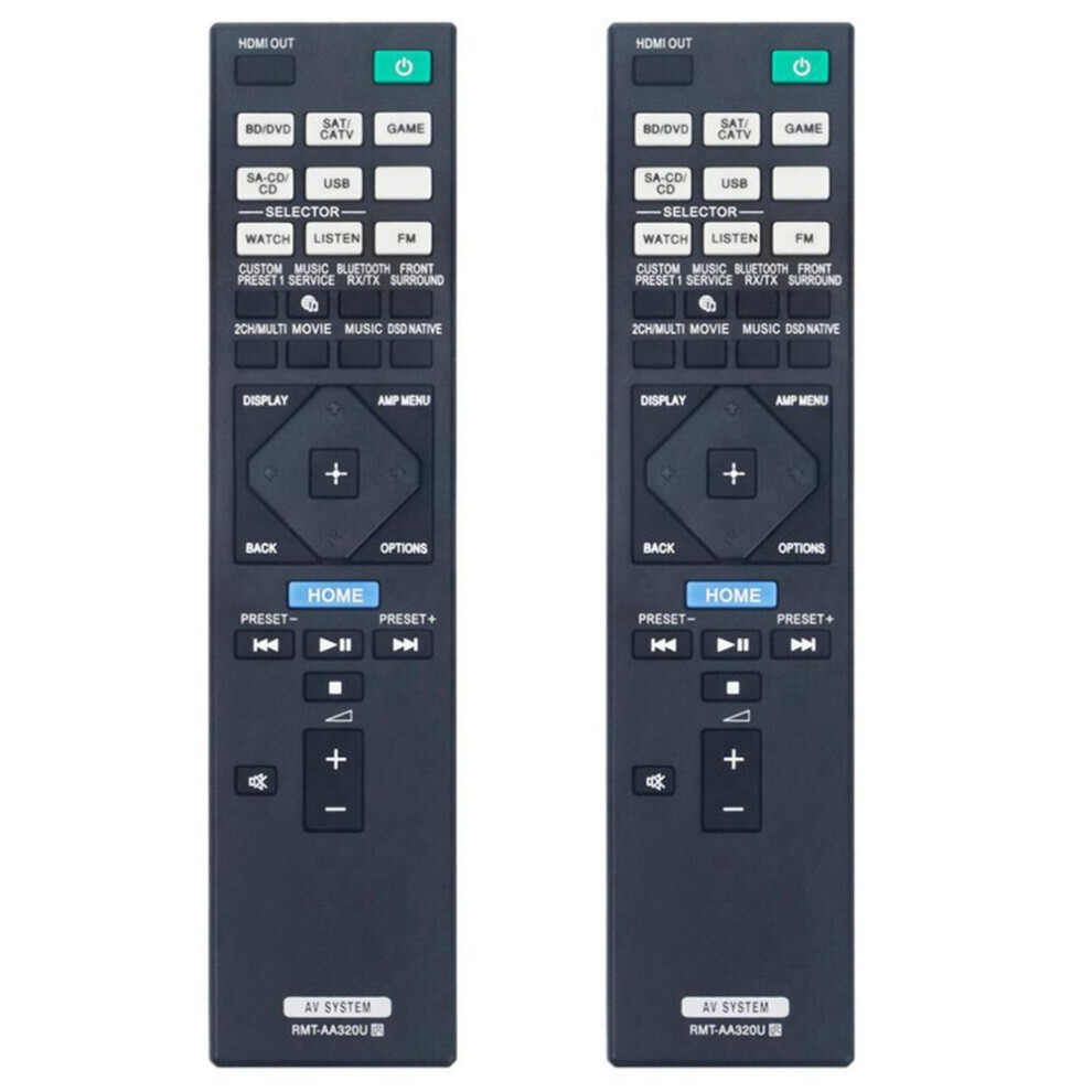 2X Rmt-Aa320u Rmtaa320u Replacement Remote Control For Av Receiver Str-Za810es Str-Dn1080 Strza810es Strdn1080 8937263809366