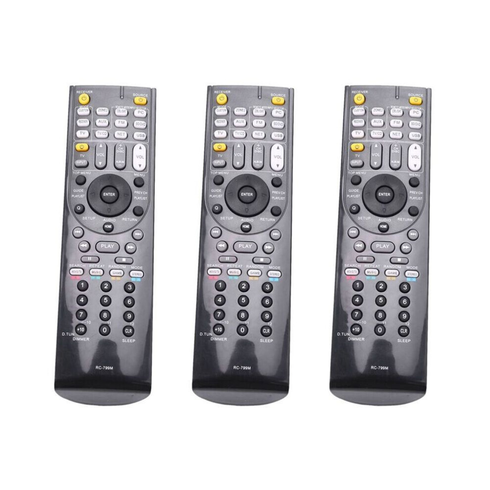 3X Remote Control Rc-799M Replacement For Tx-Nr616 Tx-Nr626 Av Receiver 7795712834953