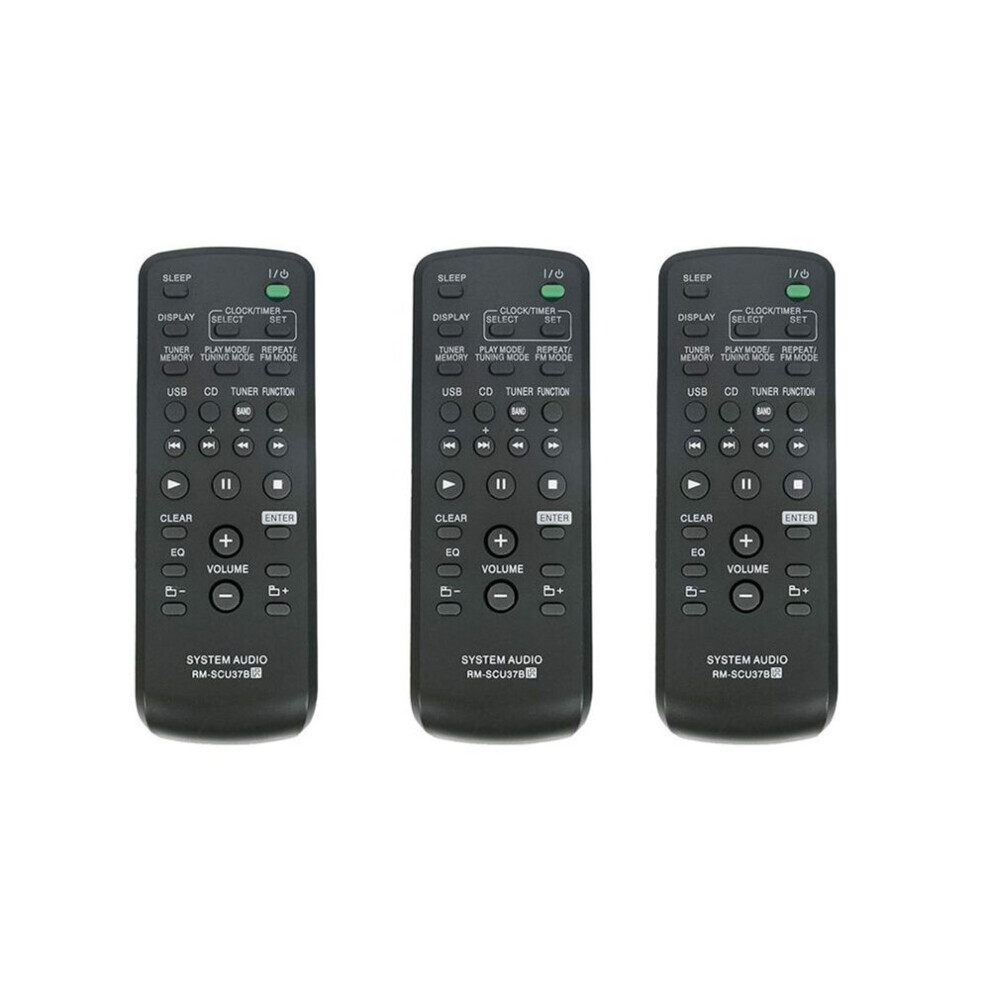 3X Replace Remote Rm-Scu37b For Hi-Fi Component System Lbt-Sh2000 Ss-Sh2000 Cmt-Bx3 Cmt-Bx30r Hcd-Cbx3 4795291622258