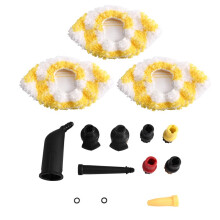 For SC2 & SC3 EasyFix Steam Cleaners: Steam Brush, Floor Mop, and Cleaning Cloth Accessories
