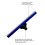 Epoxy Notched Squeegee with Soft Rubber Teeth Floor Squeegee Cement Painting Coating Toothed Rake Construction Tool 20cm 1
