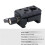 Fixador de Trilho NATO com Rosca de 1/4 Polegadas e 3/8 Polegadas para Braço Mágico de Microfone, Monitor e Luz de Vídeo 2