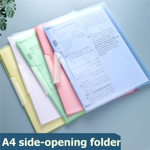 10 Pack A4 Colored Report Covers with Swing Clip, File Folder with Swing Clip, Slide Locking Report Covers 2