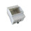 2X för Raspberry Pi 5 Case DIN Rail Shell ABS Large Inner Space Clear Top Windows Elbox för RPi 5 Pi 5 2