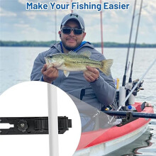Kayak Paddle Holder with 9-Inch Extension Rail Base Save Kayak Track Space Kayak Track Mount for Kayak Fishing, Canoe