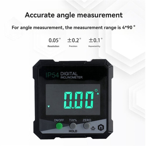 2X Digital Angle Gauge Magnetic Base Level Box Angle Finder Protractor Angle Measuring Instrument DLW30-GRD 2