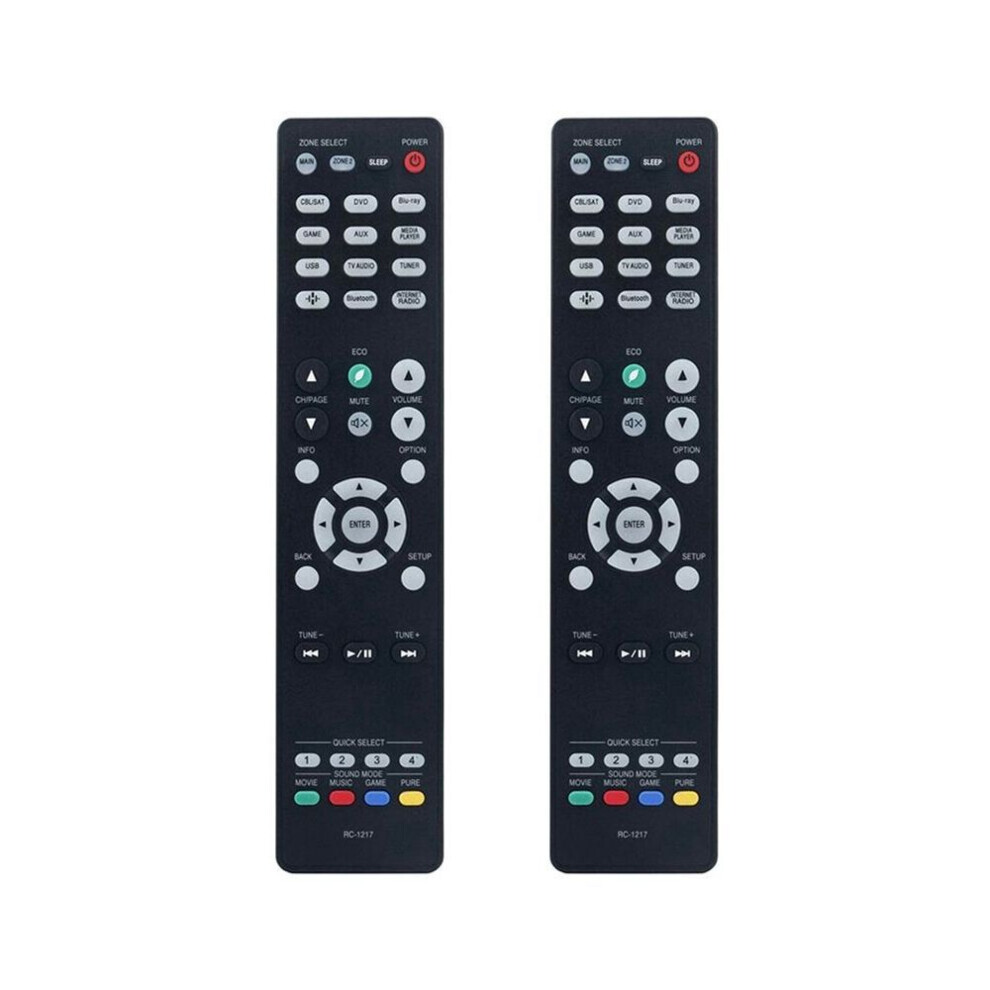 2X Rc-1217 Remote Control Replace For Av Receiver 30701024500Ad Avr-X1500h Avr-S750h Avr-X1400h Avr-X1600h 6476259802155