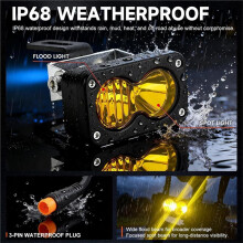 LED Headlight Upgrade Kit for Ridstar Q20/Q20 Lite/Q20 Pro with Mount Bracket Extension Cable Front Light Headlight B