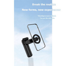 Magnetische Selfiestick met 360 Rotatie, Telefoonstatief met Afstandsbediening, Uitschuifbaar Magnetisch Statief voor