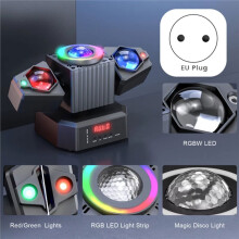 2Pcs Two-Armed Stage Light RGBW Moving DJ Light with Starry Effect for Concert Church Club Party and Wedding Shows EU