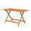 Samuel Alexander Windermere Outdoor 6 Person Folding Rectangular Wooden Table 8