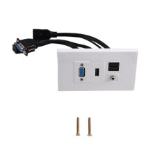 120 VGA, Compatible , Câble Casque 3,5 mm, Câble de Données USB 3.0, Accessoires pour Panneaux Réseau, Vente en Gros