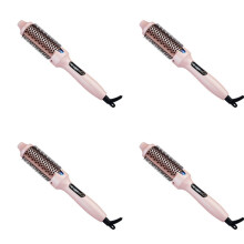 4X Brosse Chauffante Thermique Ronde à Ions Négatifs pour Brushing, Bouclage et Lissage, Prise UE