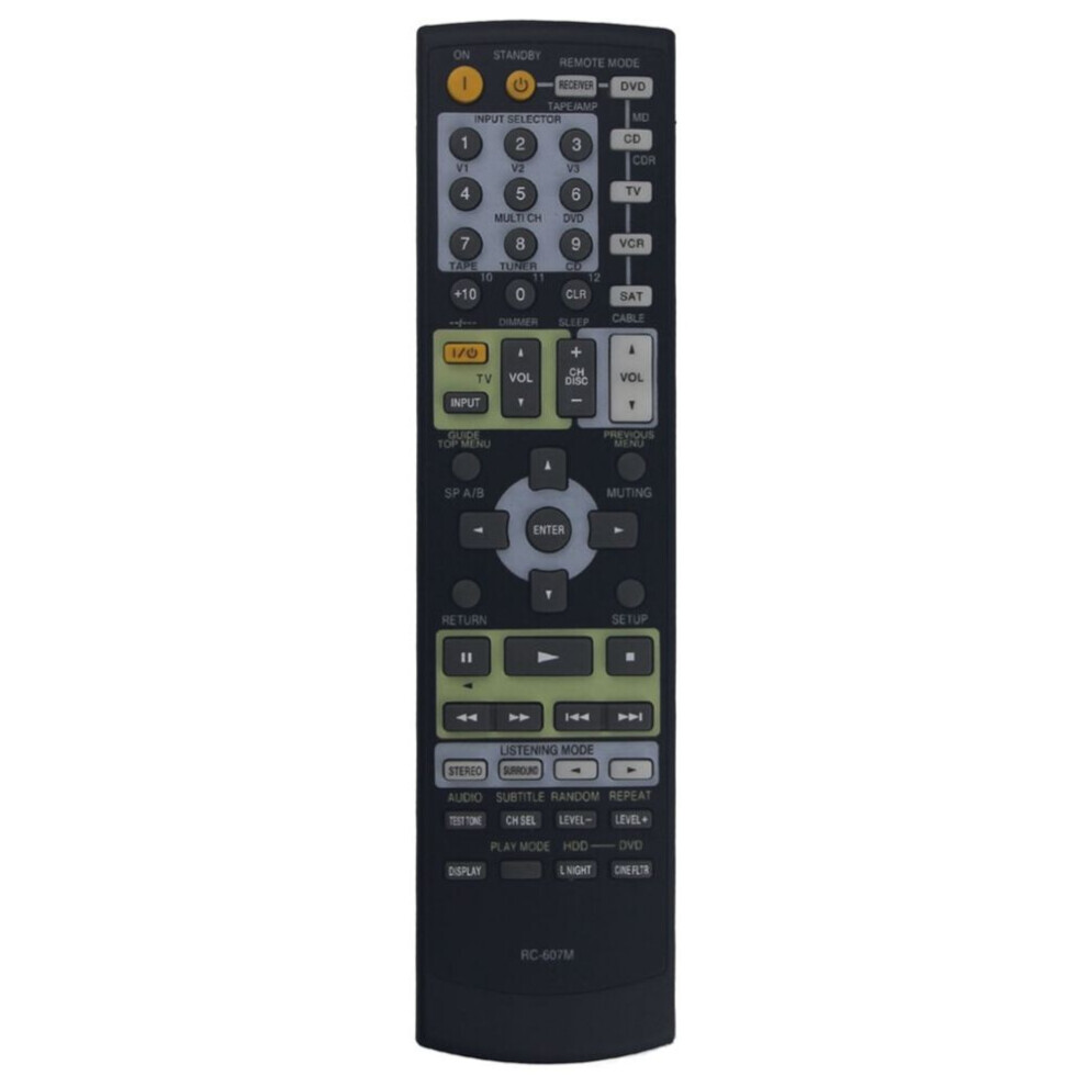 Remote Control Replacement Rc-607M For Onkyo Receiver Tx-Nr708 Tx-Sr503 H A1 4337737757836