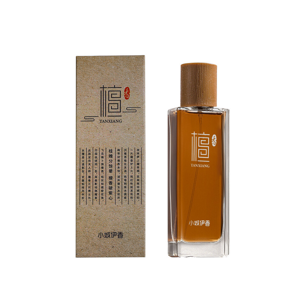 (Sandalwood perfume-50ML) Xiaocheng Yixiang Sandalwood Perfume, Long Lasting Incense Scent Inspired by Temple Aroma