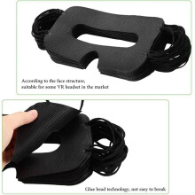 Disposable VR Mask, 50Pcs Non-Woven VR Eye Mask / Protective Isolation Face Mask, Universal Disposable VR Eye Mask Kit