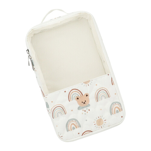 Portable Hanging Storage Bag For Baby Essential With-rainbow