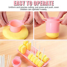 Set van 8 Cake- en Lollyvormen - DIY Bakset met Vormen, Stokjes en Zakjes voor Feestjes en Bruiloften