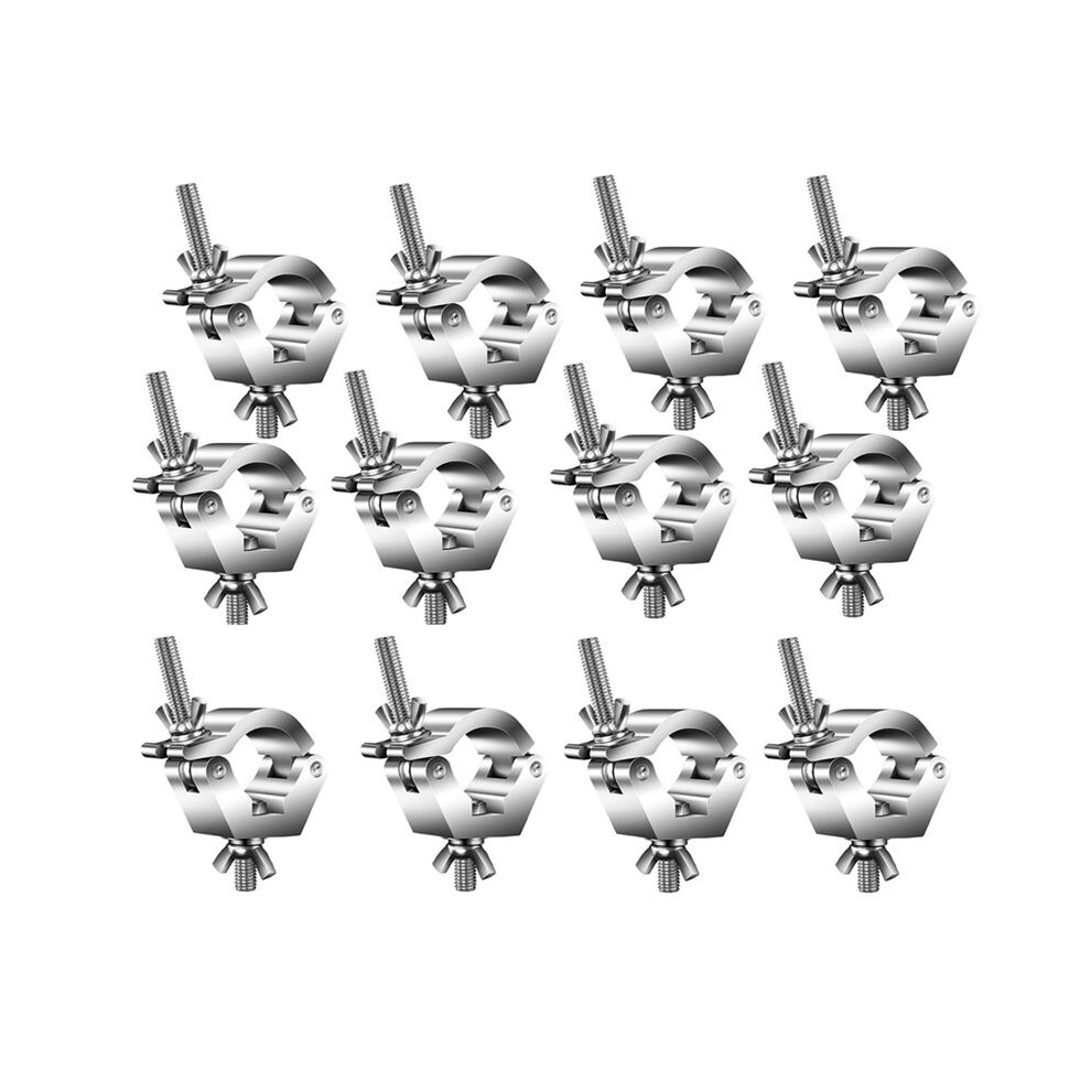 12Pack Stage Lights Clamp Aluminum Alloy Truss Light Clamps, For Tube / Pipe Od 28Mm-36Mm For Par Lights Spot Lights 6032368585763
