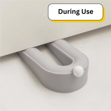 Silicone Door Stop Wedge, Gate Stopper with Holder - Premium, Non-Scratching, Heavy-Duty for All Floor Types