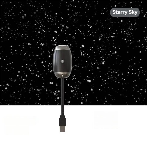 USB Projector Night Light USB Portable  Star Projector Night Light for Car Bedroom Star Version 2