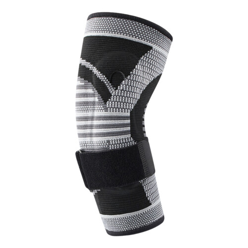 Elastic Elbow Brace With Double Silicone Pad Breathable-Black M