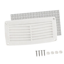 RVs Marine ABS Air Vent Cover Louvered Grille-Large white