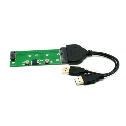 Placa Adaptadora  para SSD M.2 NGFF com Cabo  USB 3.0. Compatível com SSDs M.2 NGFF. 2