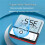 External Aquarium LCD Digital Fish Tank Thermometer Touch Screen Temperature Meter Temperature Control for Fish Tank 5