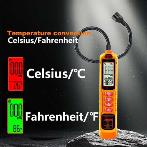XIAOCETOOL Refrigerant Leak Detector with LCD Display for HVAC/Auto, Accurate Halogen Sniffer 1