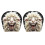 Elegante polyester hoofdsteunhoezen met koeien- en-Type B 1