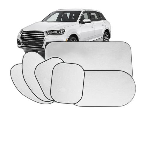 Pack-6 Car Windshield Sun Shade Set Silver