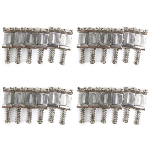 24 Roller Bridge Pull String Code Electric Guitar Saddle for STRATOCASTER Telecaster Electric Guitar Accessories Silver