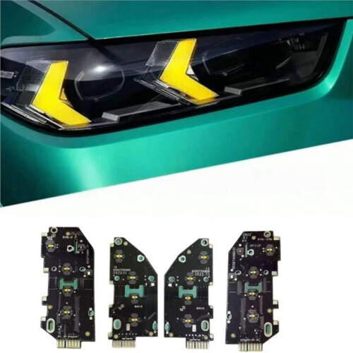 4pcs Yellow LED Daytime Running Light Source Panel Chip Kit for  X5 X6 G05 G06 2024-2025 LED Light Source PCB Board 1