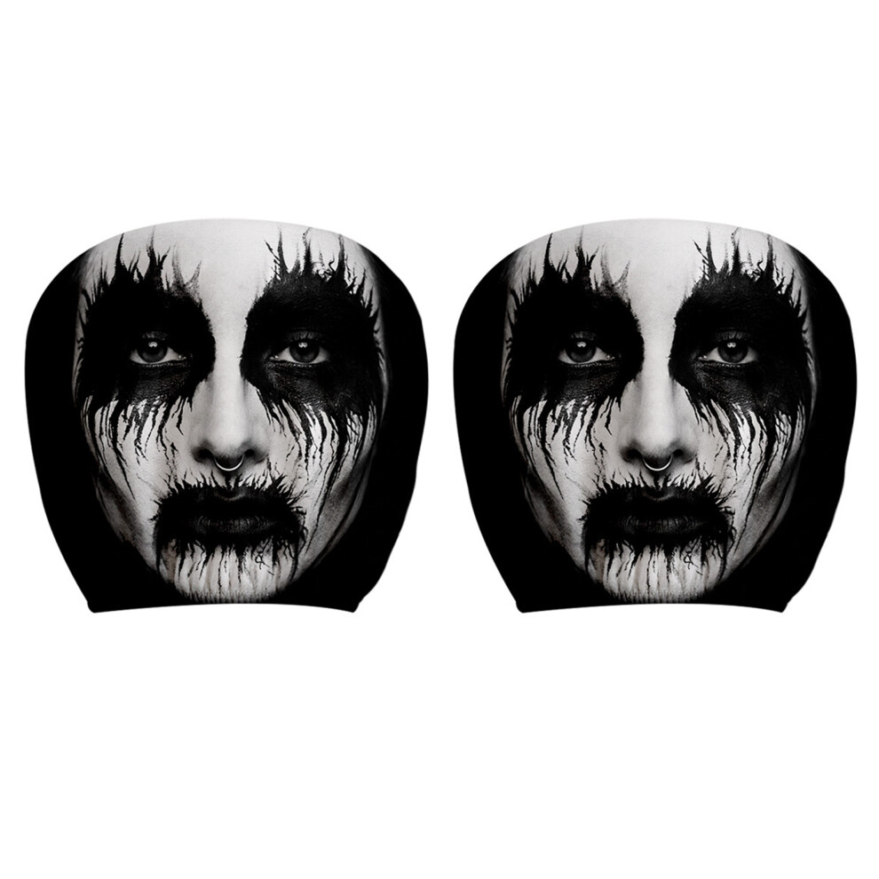 1 Pair Washable Polyester Car Headrest Covers Guards-Type A 7704001286823