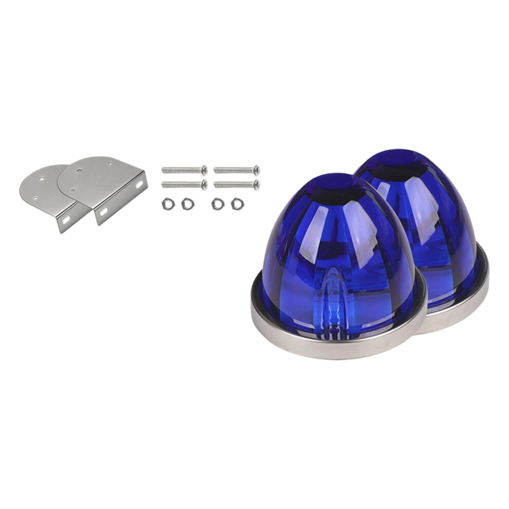 High Visibility Ambers Flashing Warning Lights Side Marker- Blue 7704001285017