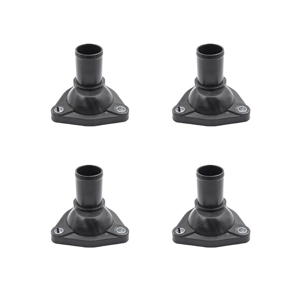4X 11060-Ax000 Thermostat Housing Water Outlet Pipe For March/Micra 2002-2009 K12 Note 2006-2013 Black 4712414343012