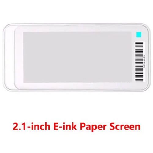 Visor de Etiquetas e-Ink de 2,1 Polegadas em Vermelho, Preto e Branco, Consumo de Energia Ultrabaixo, Troca de Imagem com um Clique Via 1