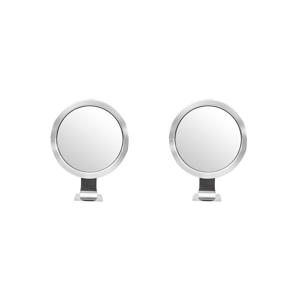 2X Bathroom Fogless Mirror Shower Shaving Mirror with Suction Cup Bathroom Wall Mount Anti Fog Makeup Mirror Bathroom