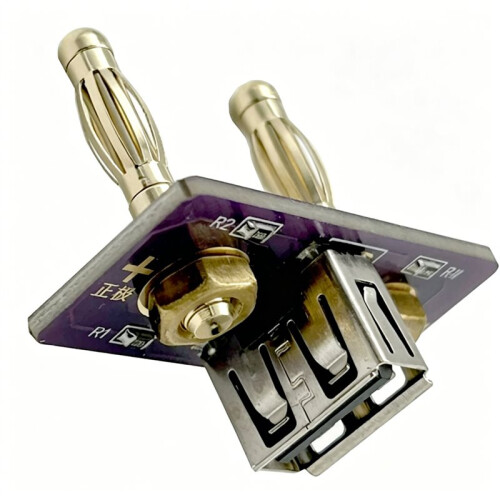 USB A Port Banana Plug  Power Supply to USB 5V Output Plug for Mobile Phone Charging Current Testing Tool 2