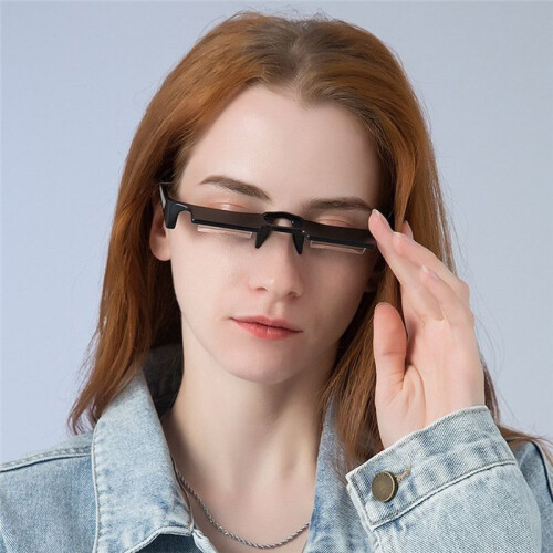 Reading Glasses Mirror Ultra-Light Lazy Refractor Lying Down TV Horizontal Reading Mirror HD Protective Glasses Black 1