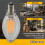 Dimmable E12 6W COB Edison Candle Flame Filament LED Light Bulb Lamp 10*3.5cm 6