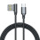Elegantes, abgewinkeltes USB-A-auf-Typ-C-Ladekabel mit-2m 1