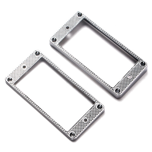 2St Humbucker Pickup Ring MetallböJd Bottenram för LP PRS Gitarrdelar 1