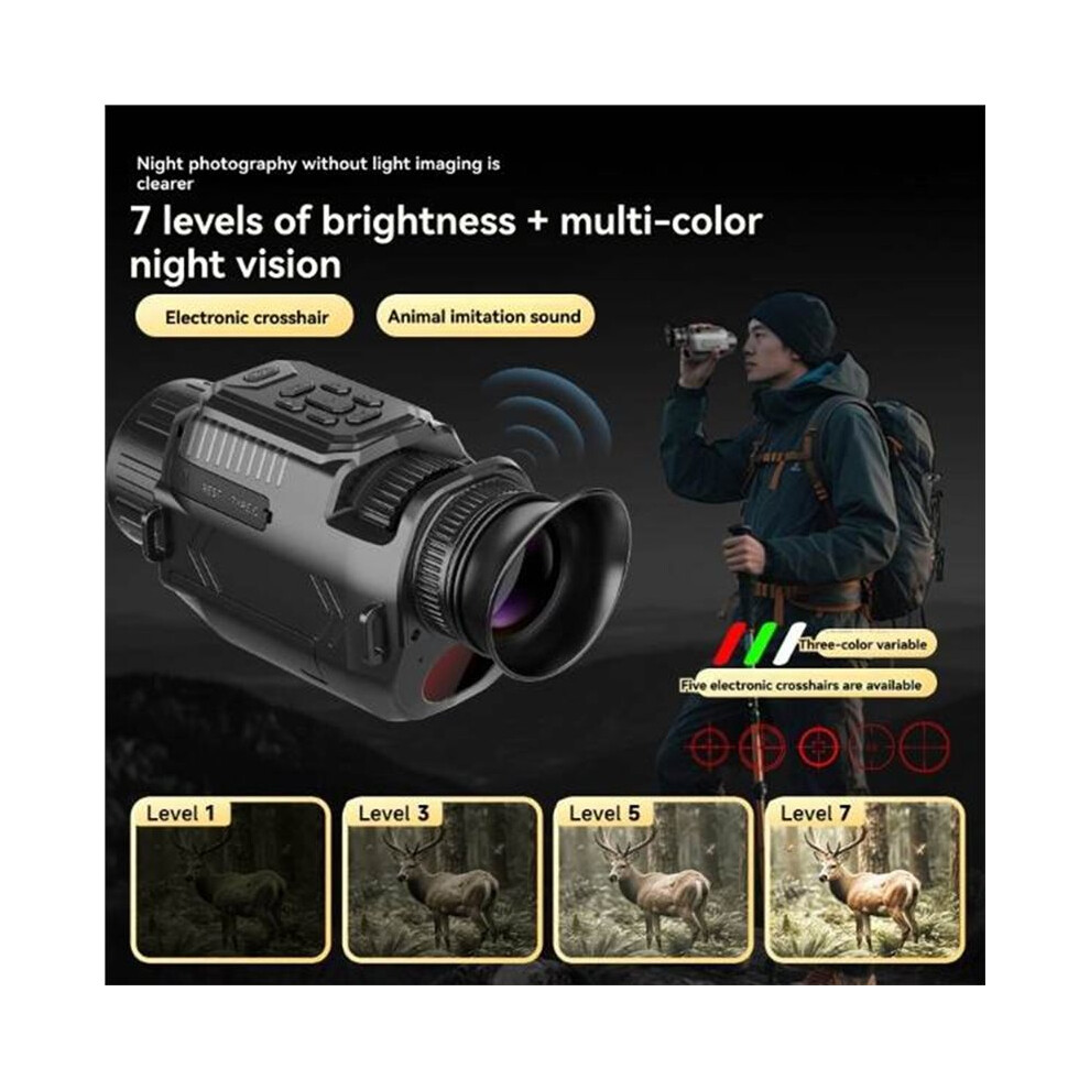 4K Digital 64Mp 28X Zoom Infrared Monocular Telescope For Hiking And Camping 4713534800874