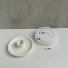 (D) Heart Shape Silicone Mold Love Circular Aromatherapy Candle Holder Crystal Drop Glue Love Candlestick Candle Socket Mold