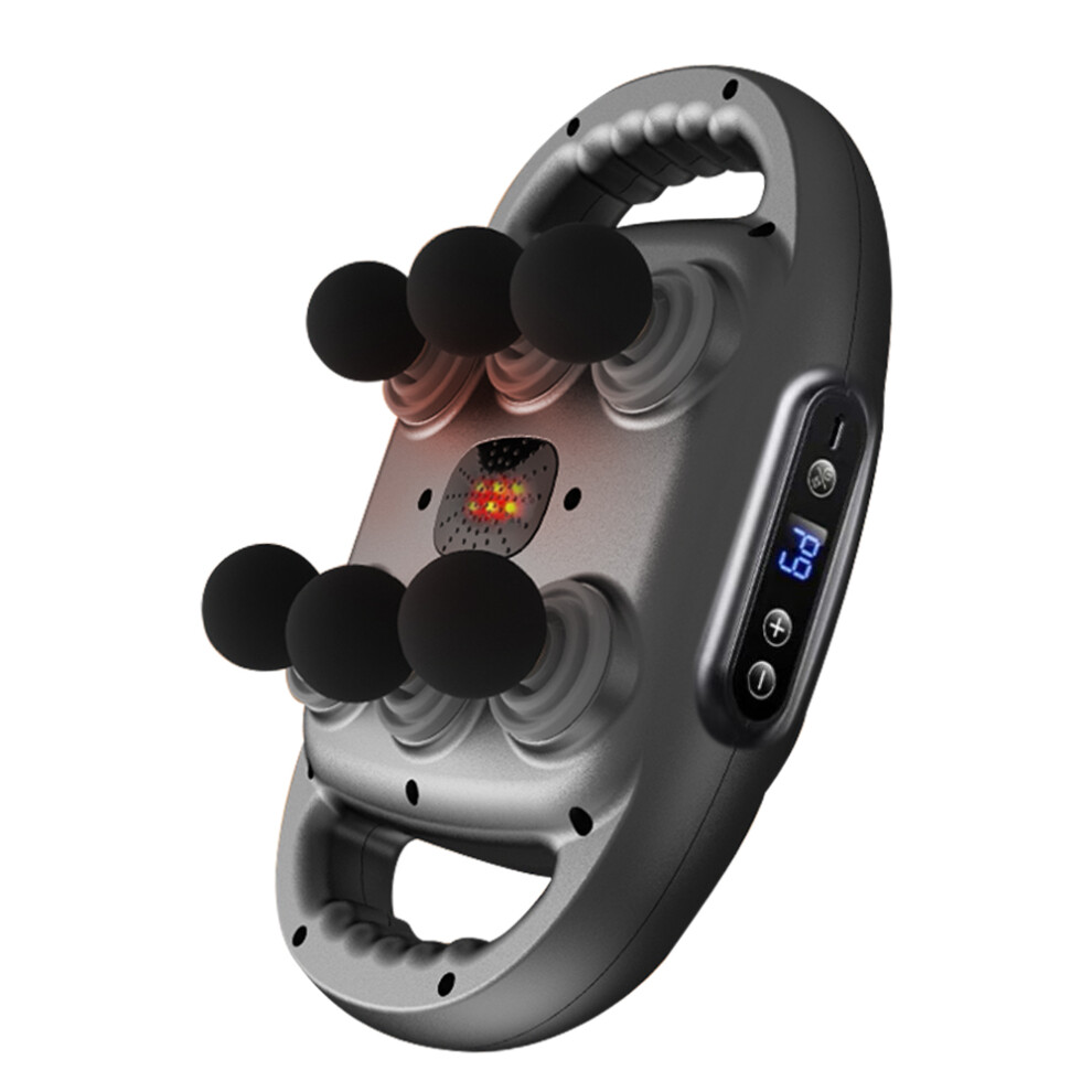 Stoyotu Black (Black) Fascia Massage Gun High Frequency Muscle Massager Gun Body Back Waist Shoulder Massage Machine 16 Heads Professional Fascia Gun
